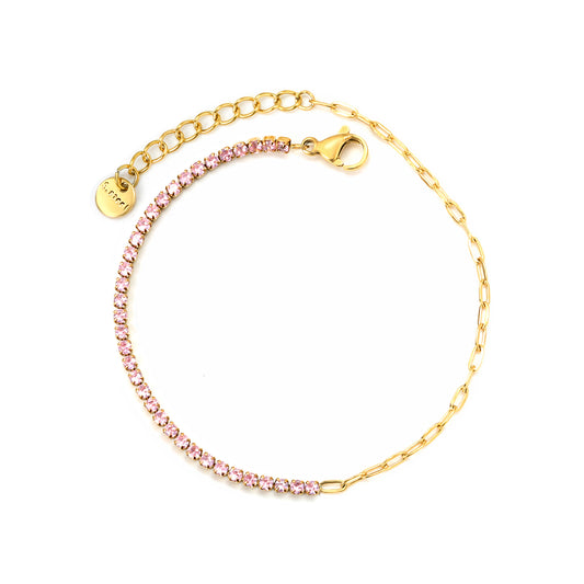 Pink Baby Tennis Bracelet