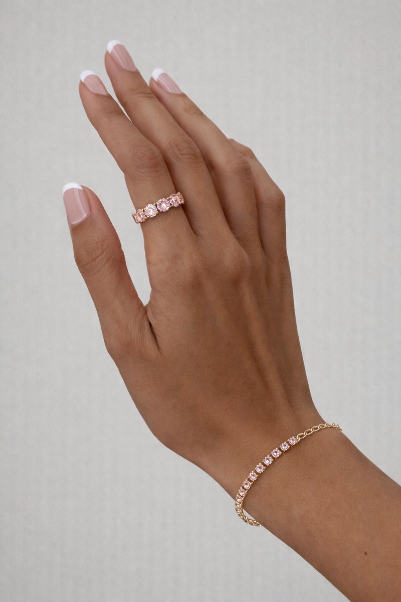 Baby Pink CZ Ring