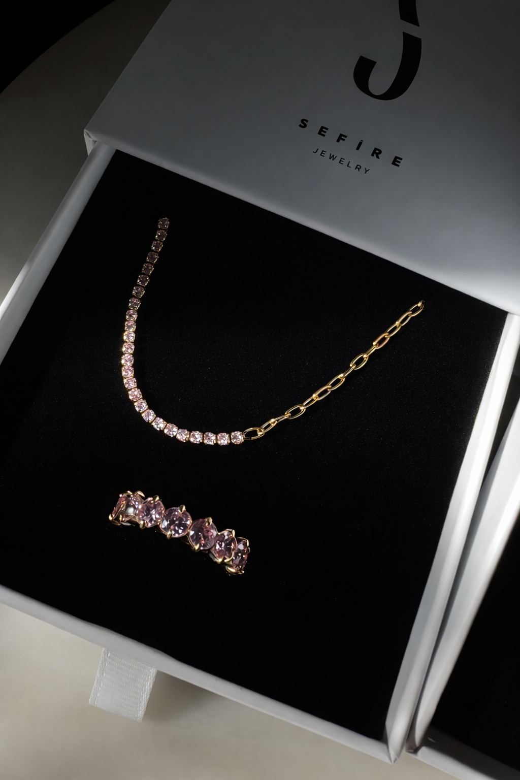 Pink Baby Tennis Bracelet